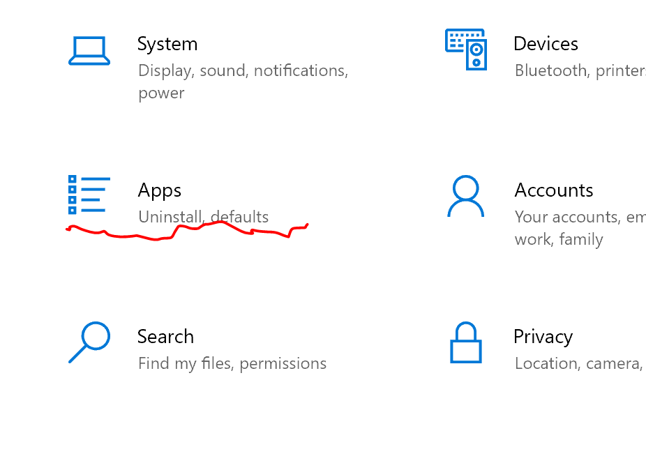 settings screenshot
